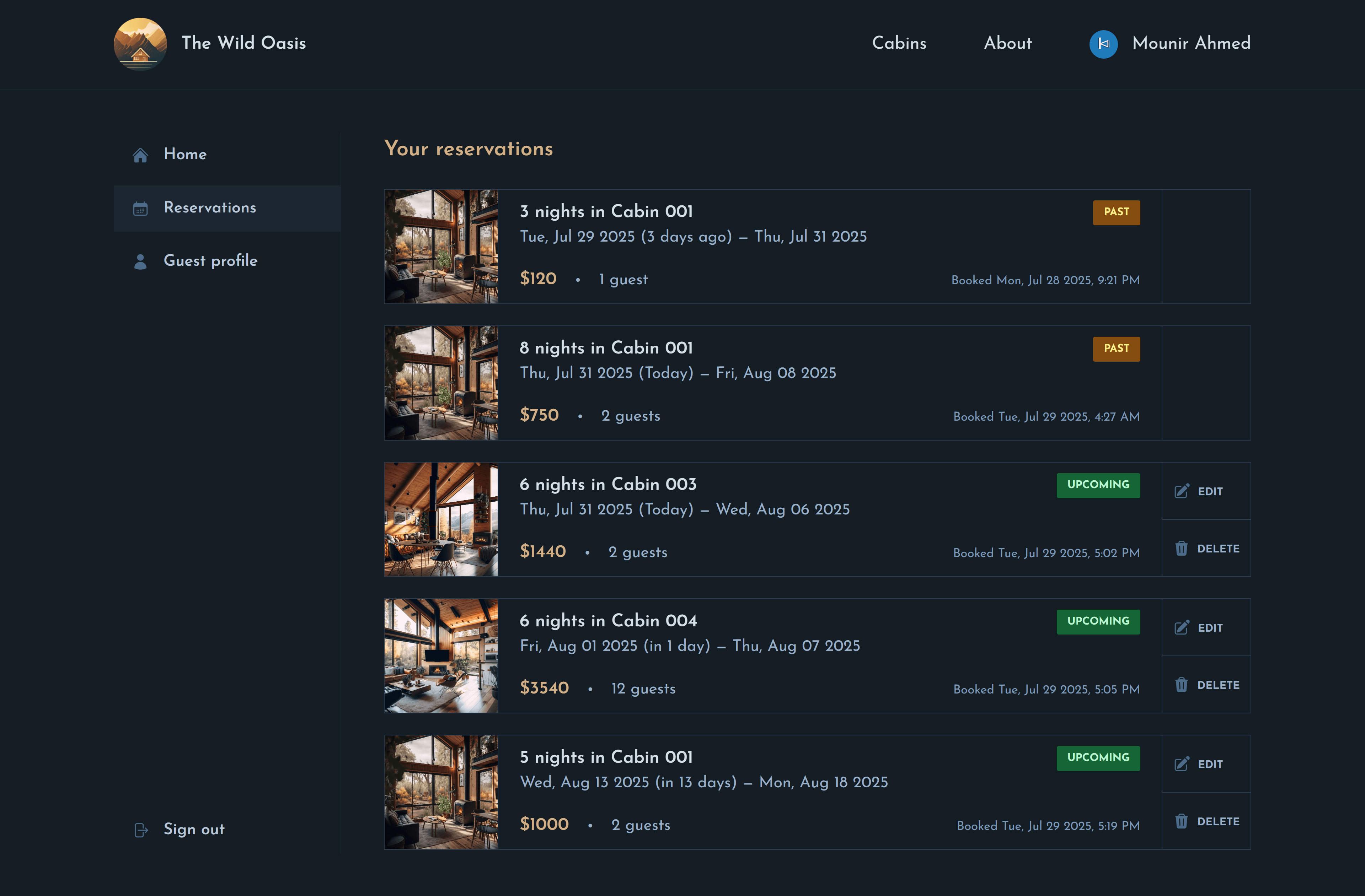 The Wild Oasis Image 3 The Wild Oasis Image 3